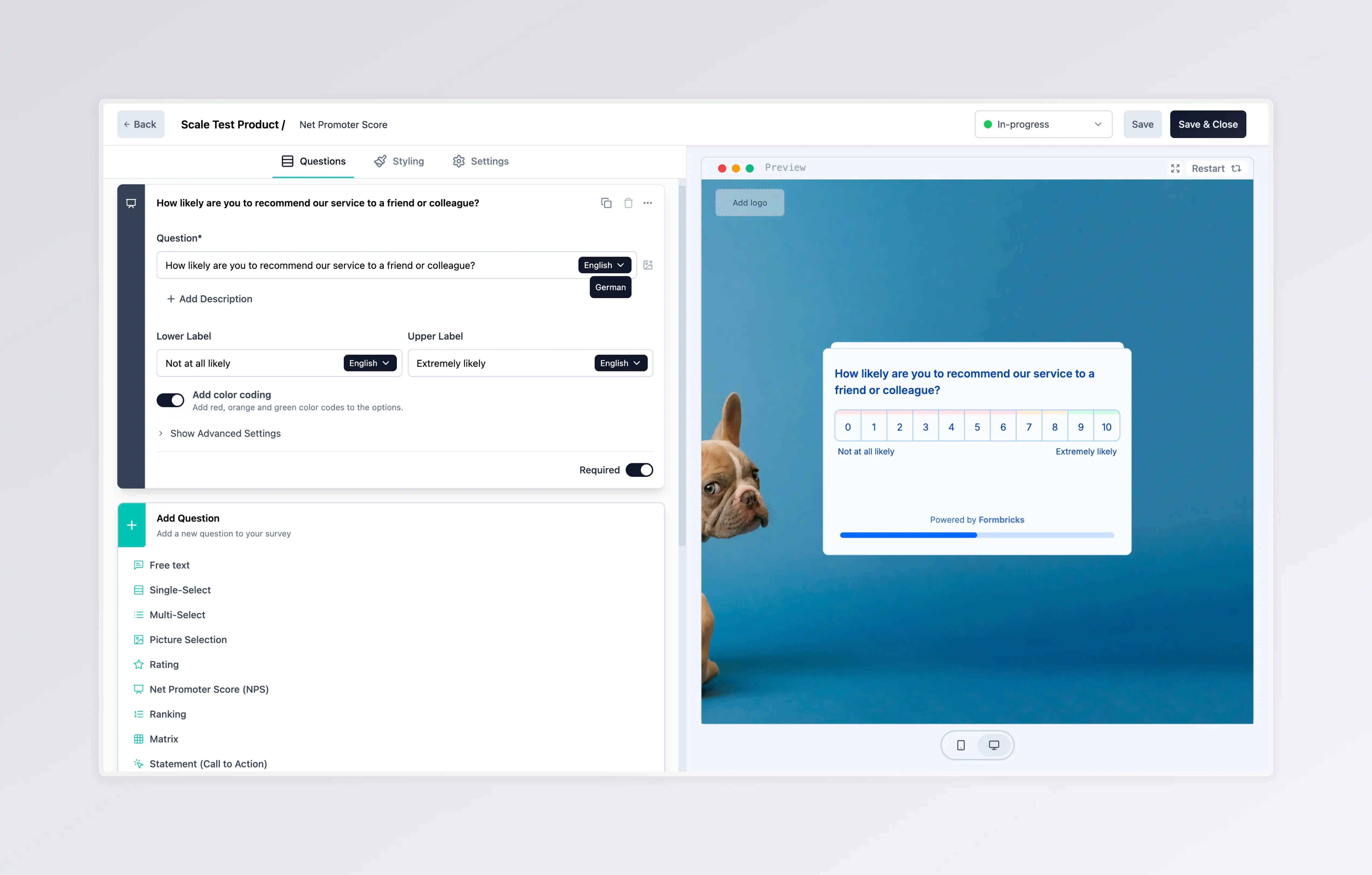 Formbricks is a free and open source survey software for surveys and a great cost-effective alternative to Qualtrics. Ask any user segment at any point in the user journey.