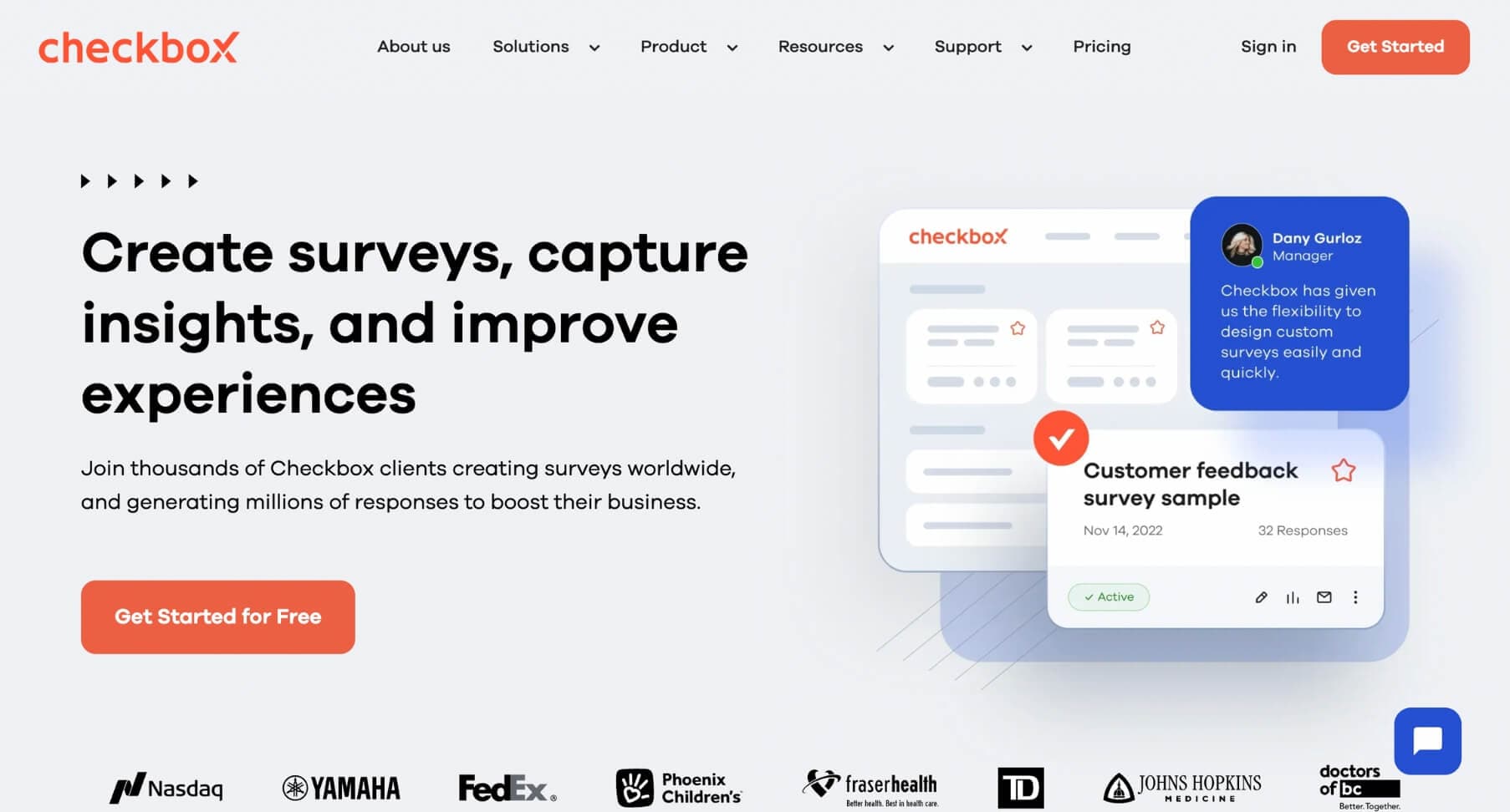 Checkbox survey tool