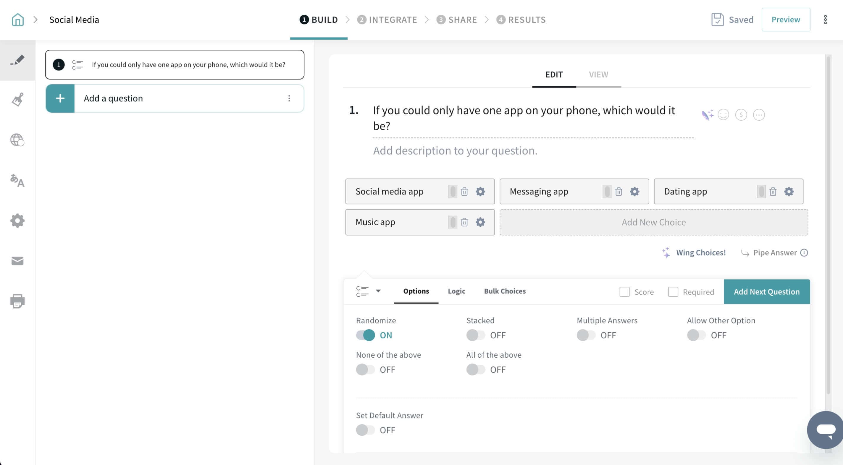 SurveySparrow is a conversational survey platform for engaging surveys and frequently mentioned as a Qualtrics alternative.