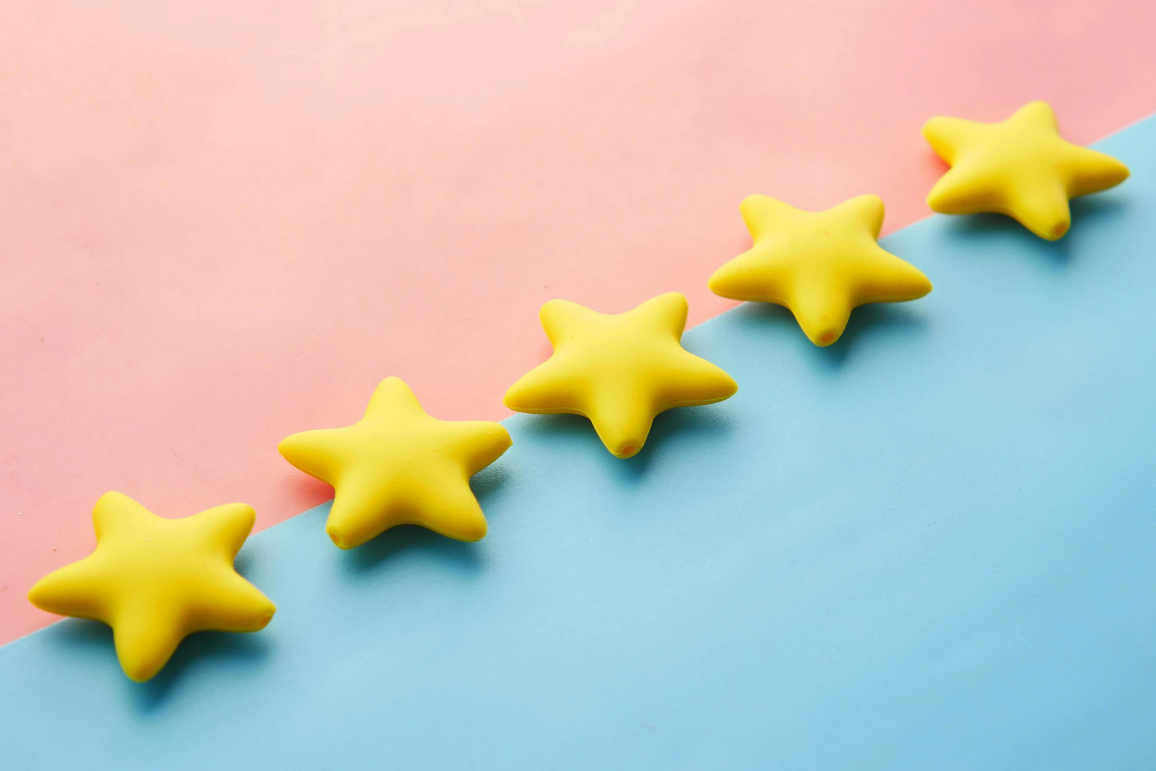Review form preview with customer ratings
