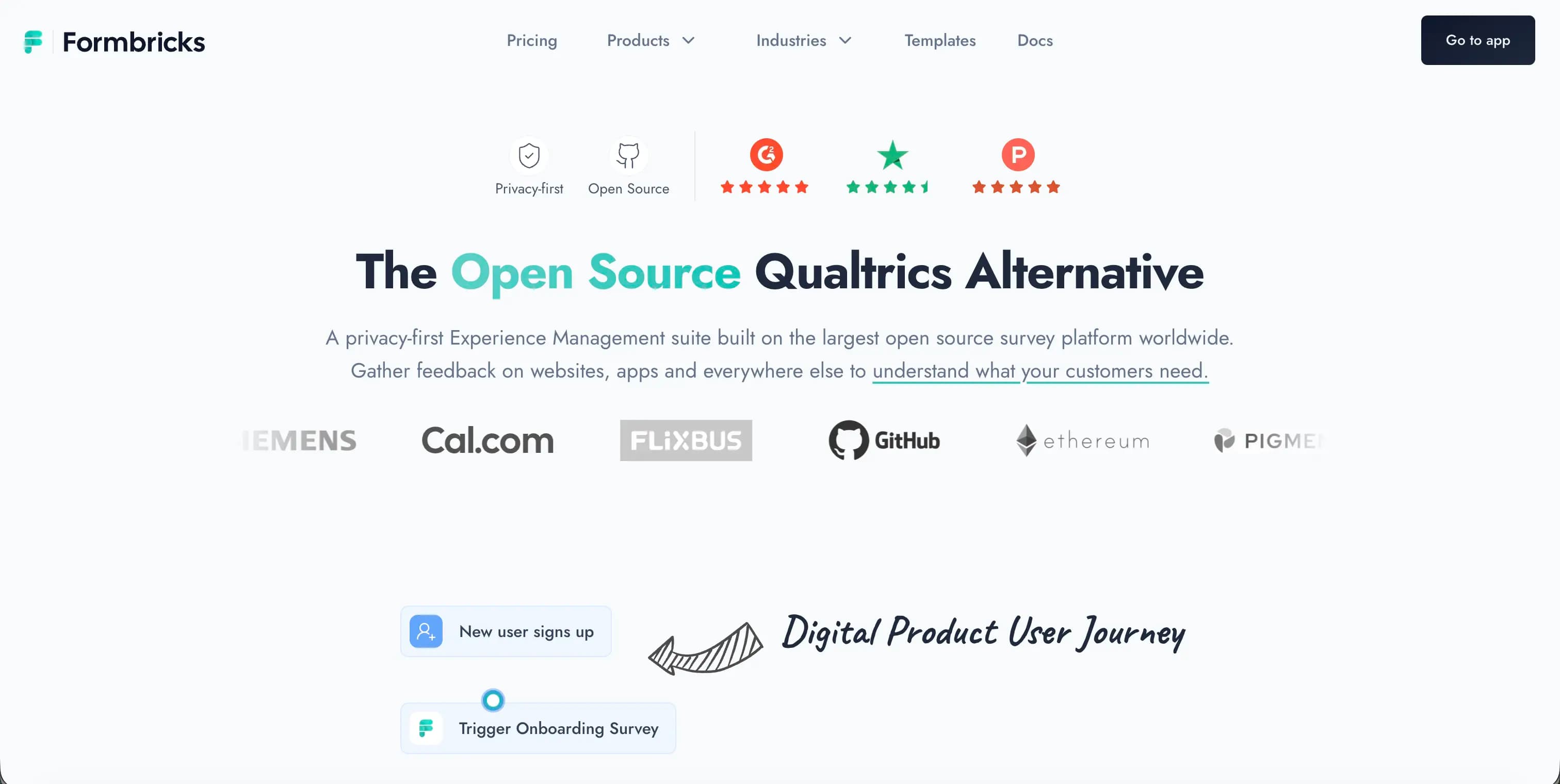 Formbricks survey platform