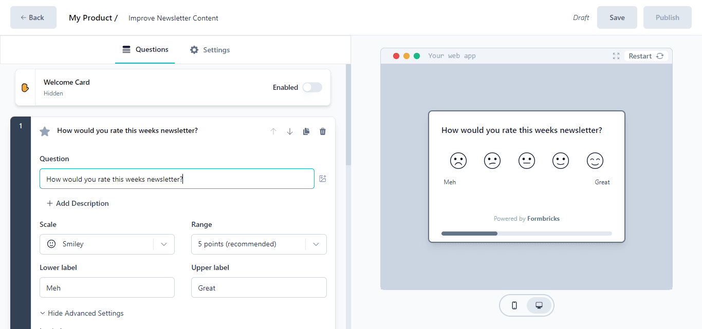 How to gather quality feedback for your newsletters with Formbricks ...