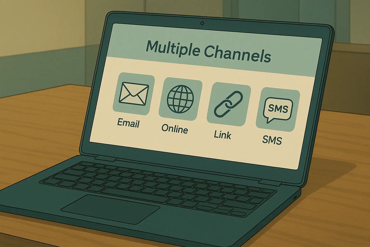 Multiple survey channels for customer feedback