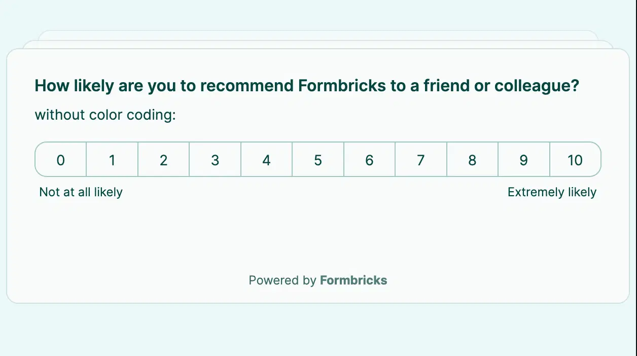 NPS survey example