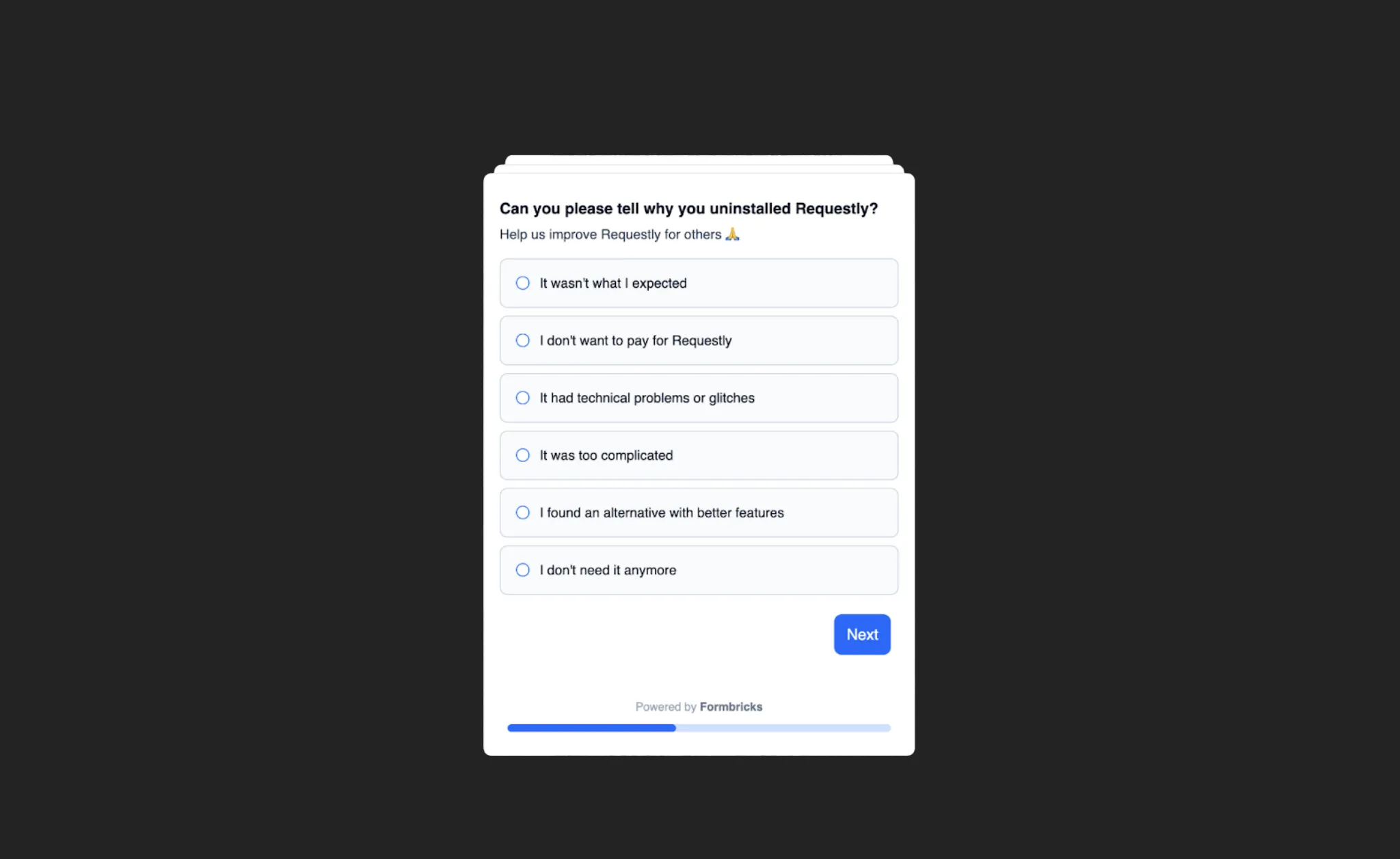 Capture Churn Feedback