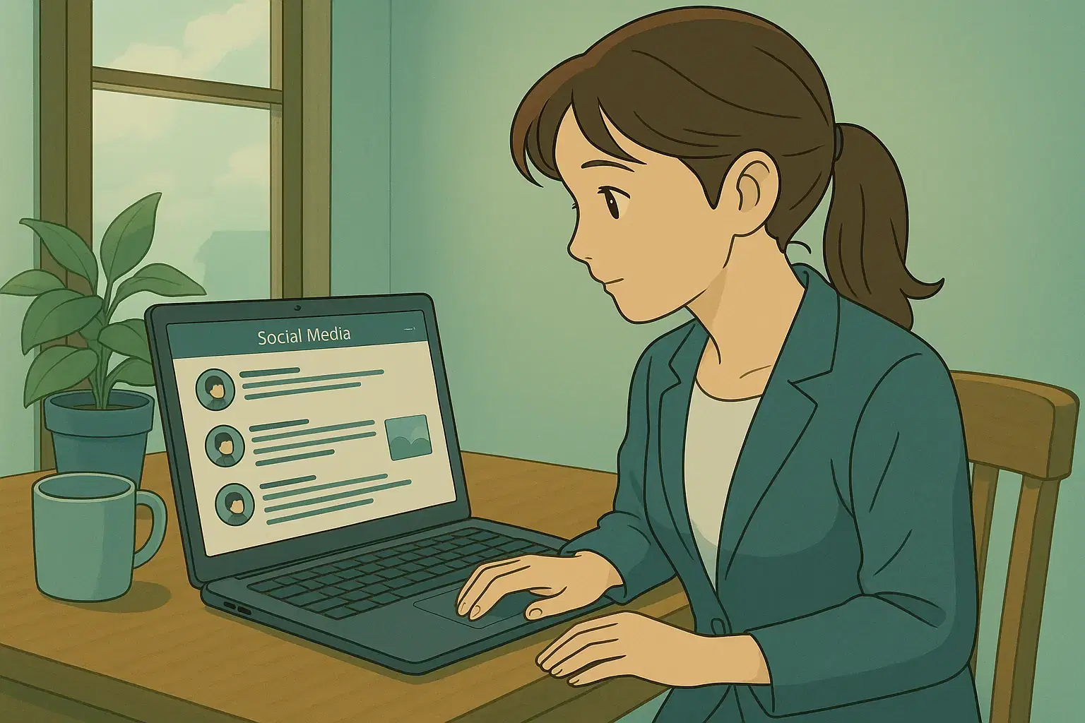 A person using a smartphone to interact with social media survey polls from different platforms