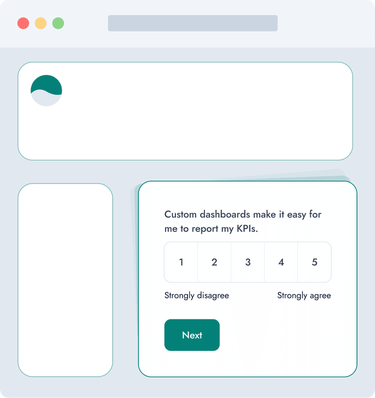 In-app Survey Mockup