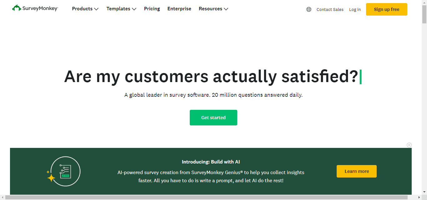 SurveyMonkey is a widely used survey platform offering a robust suite of survey features to cater to diverse needs and research goals.