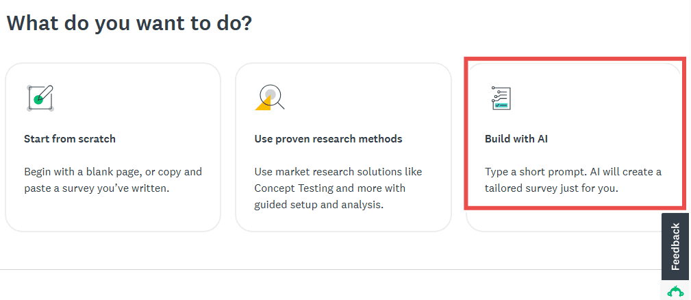 SurveyMonkey template library