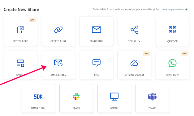 SurveySparrow omnichannel distribution options