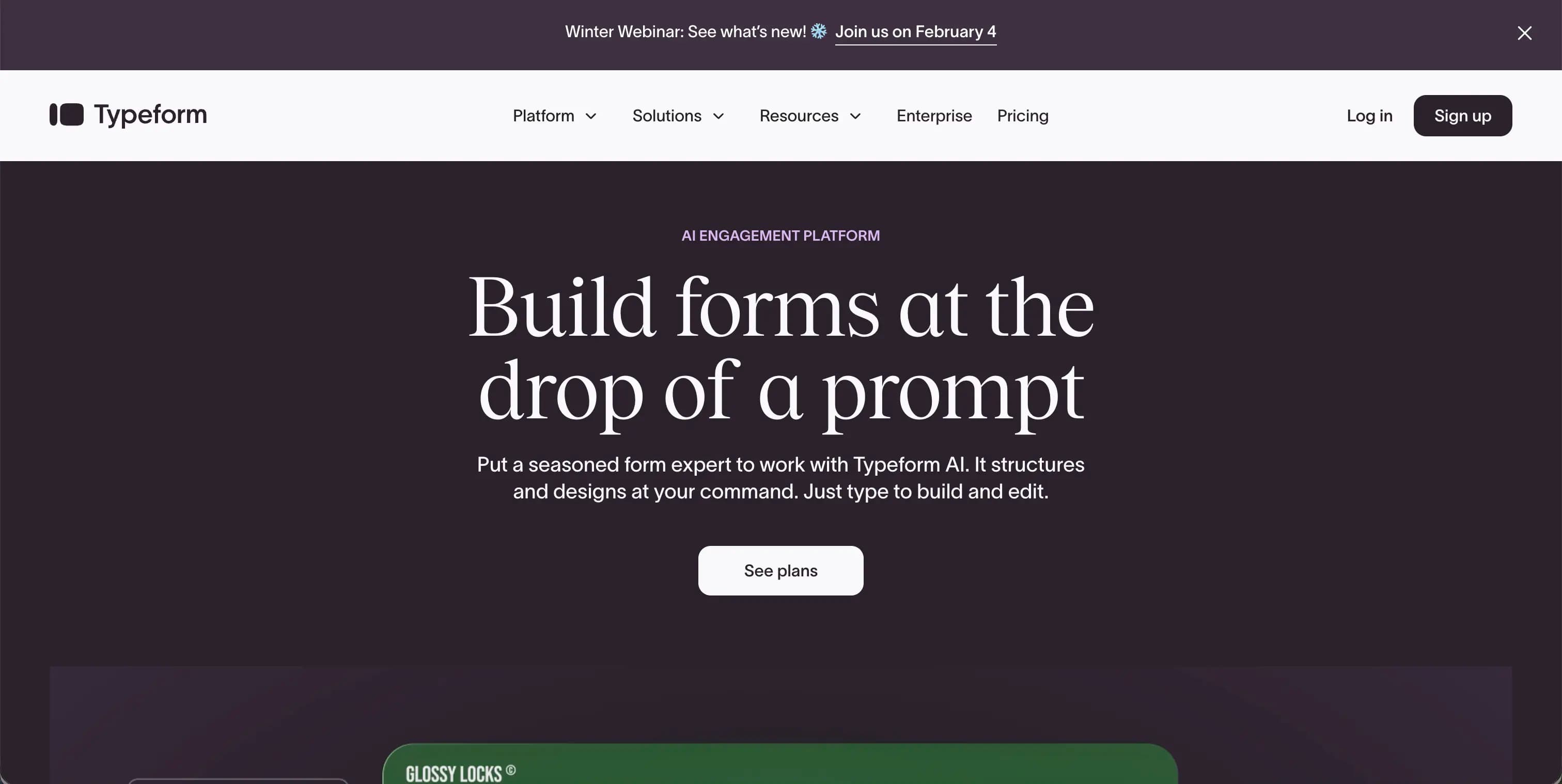 Typeform survey platform
