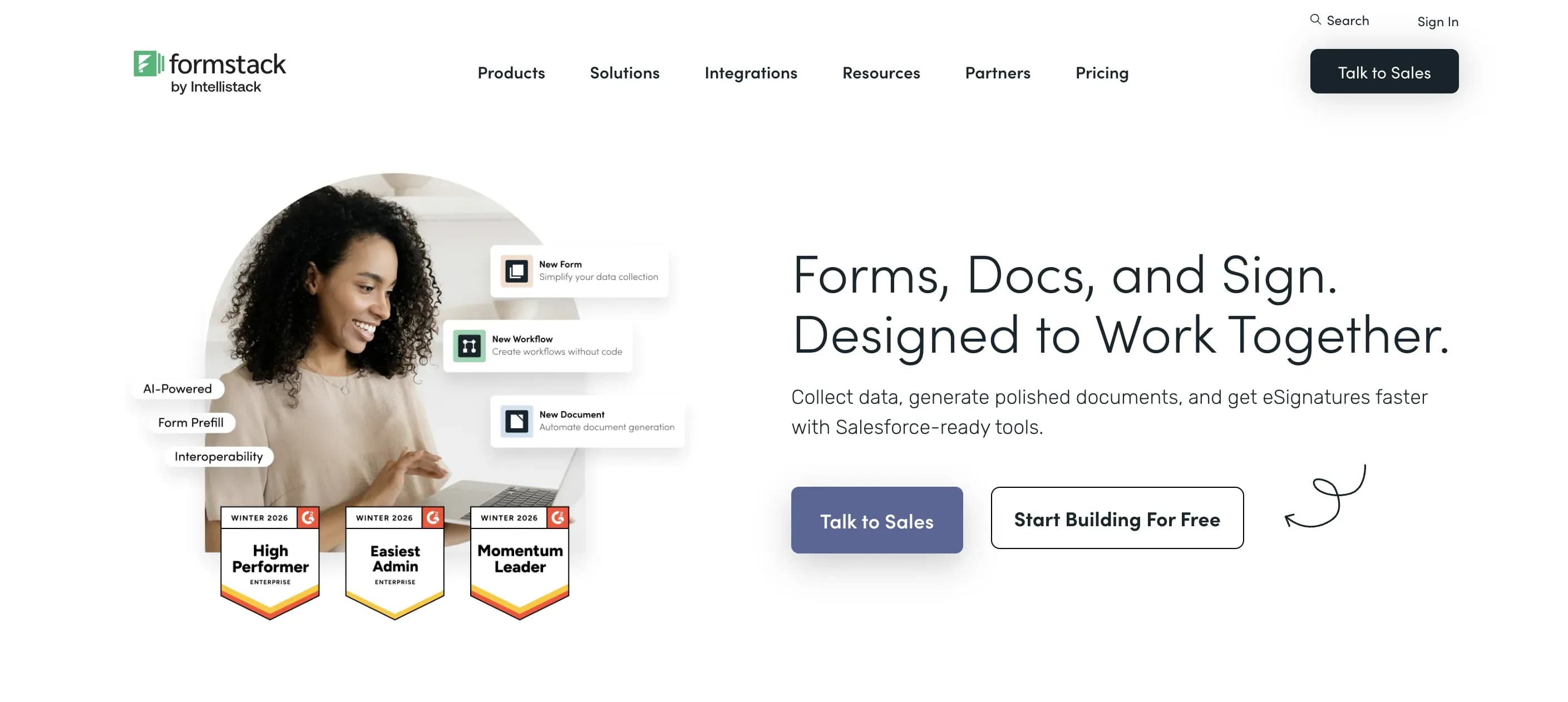 Formstack form builder for regulated industries