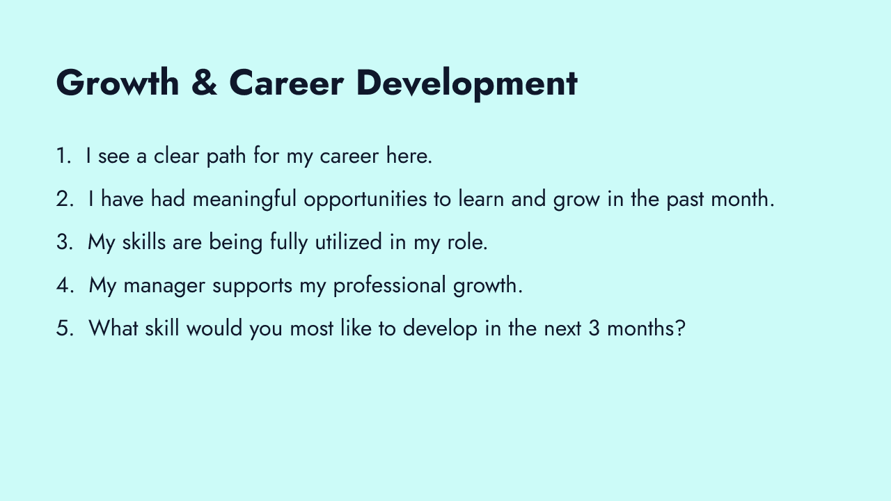 Growth and development pulse questions