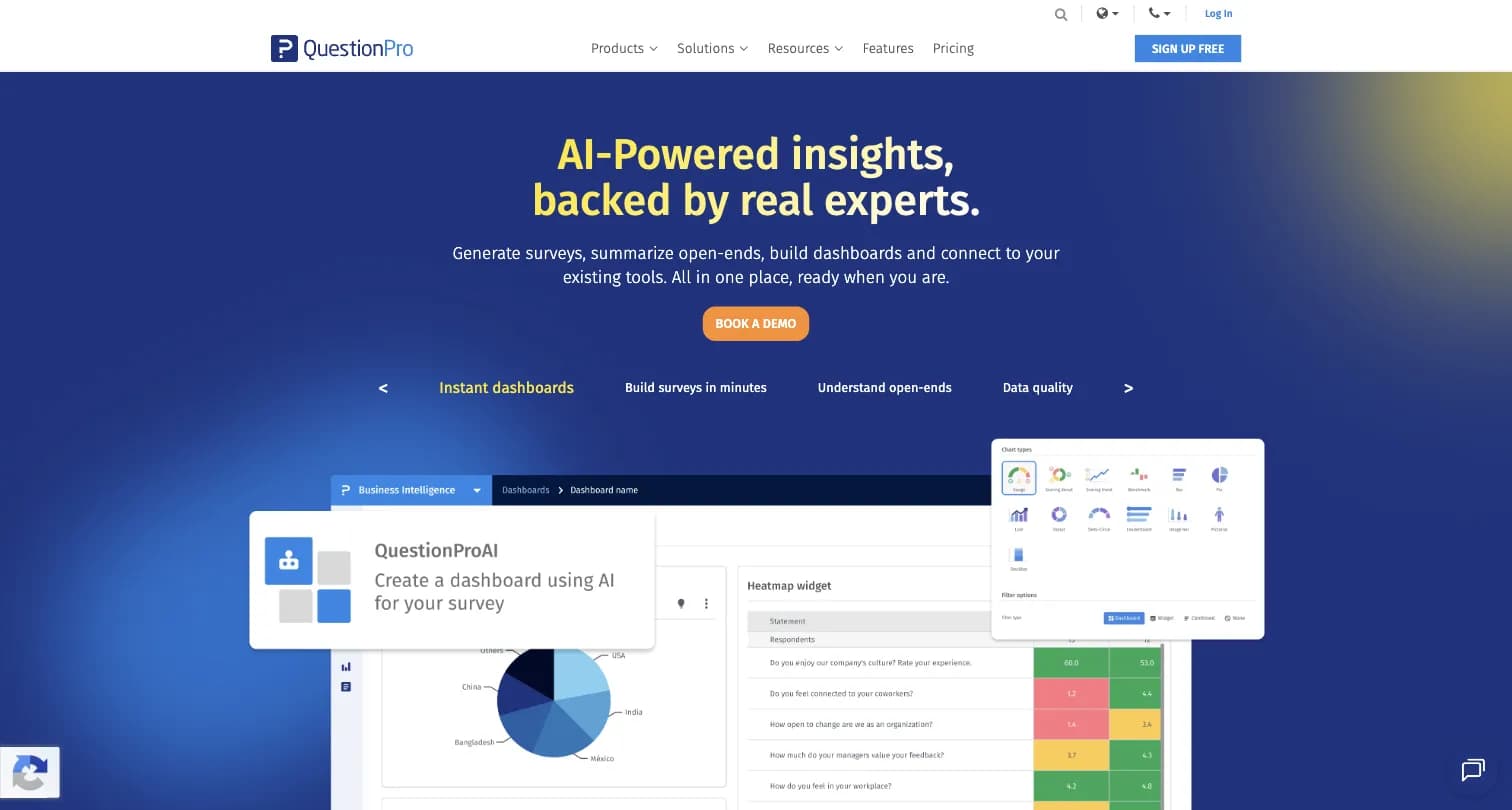 QuestionPro survey platform