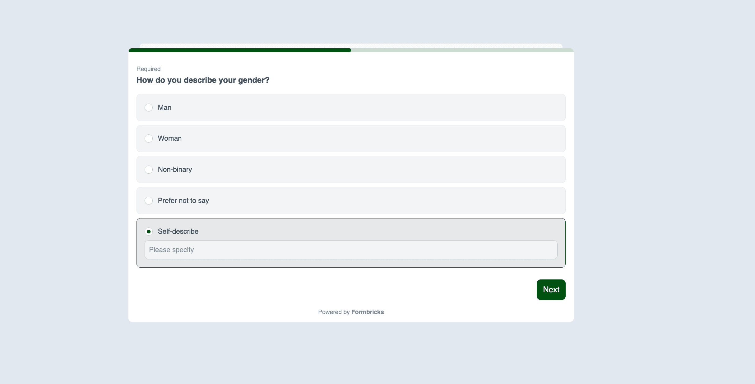 Gender and identity demographic survey questions