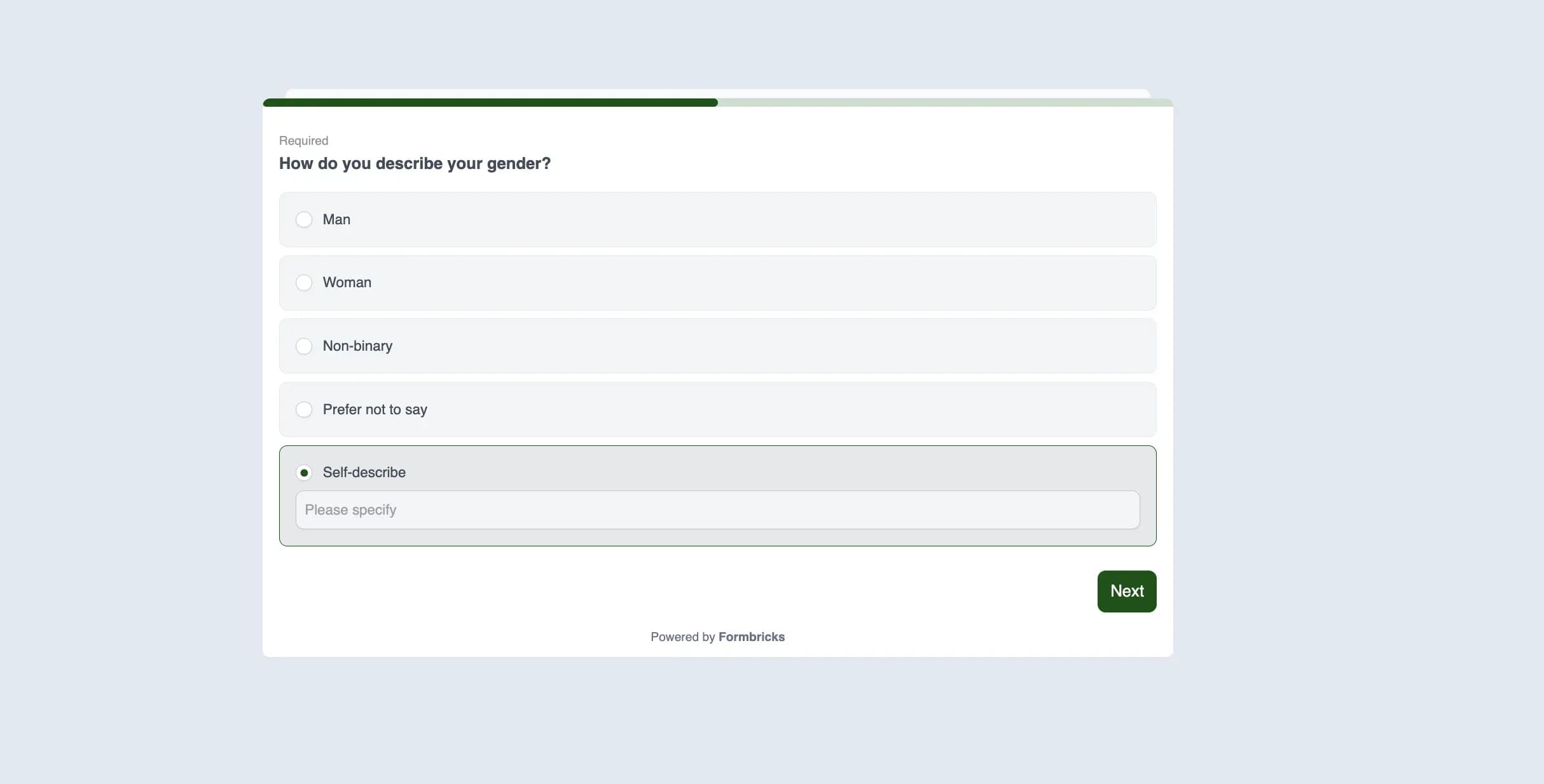 Gender and identity demographic survey questions