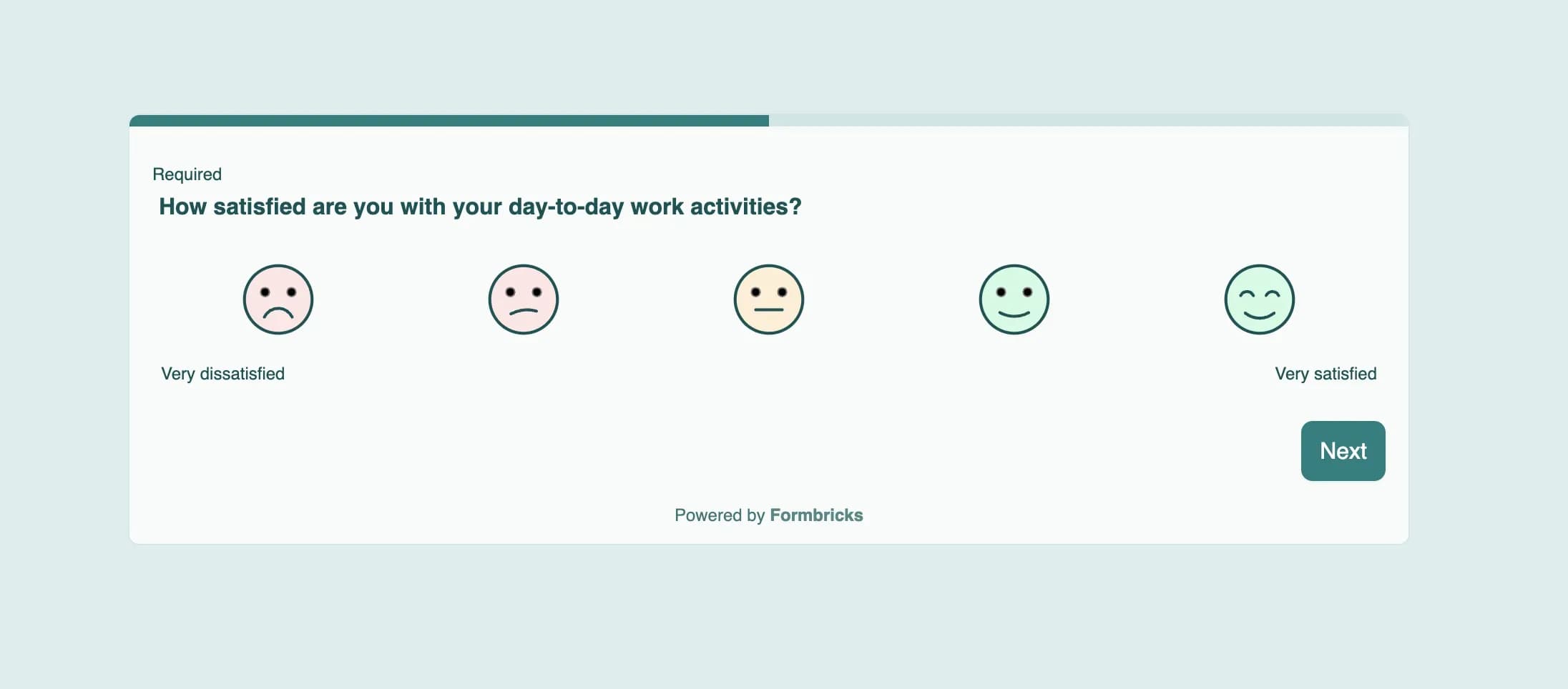 Employee satisfaction survey question example