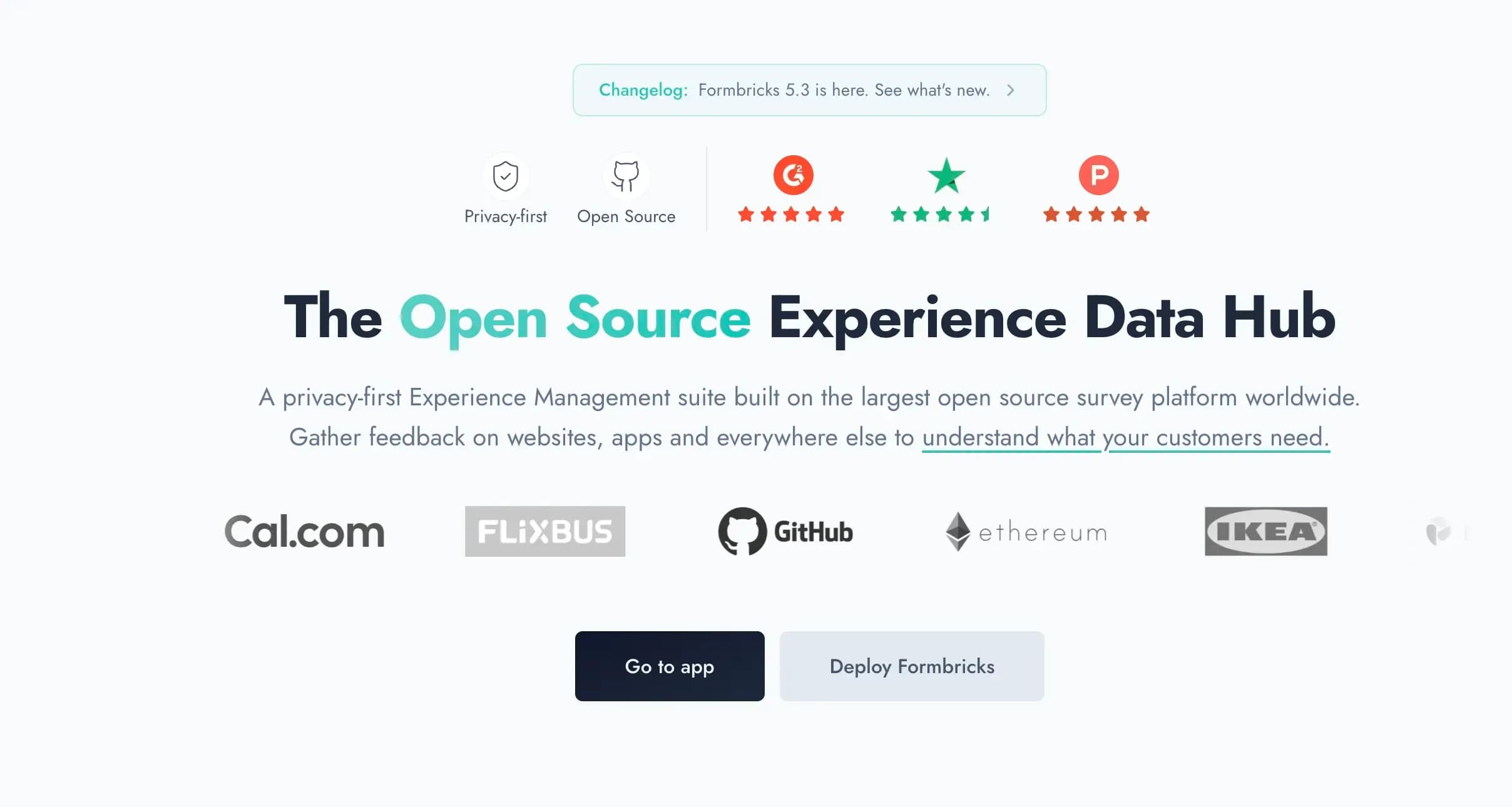 Formbricks open-source feedback and experience management platform