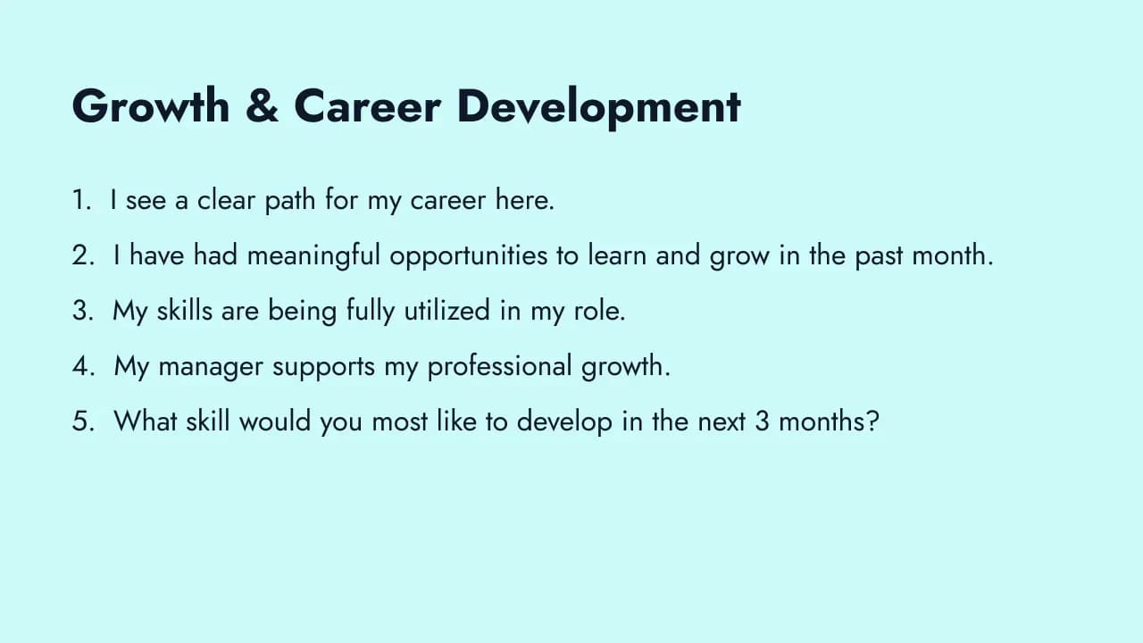 Growth and development pulse questions