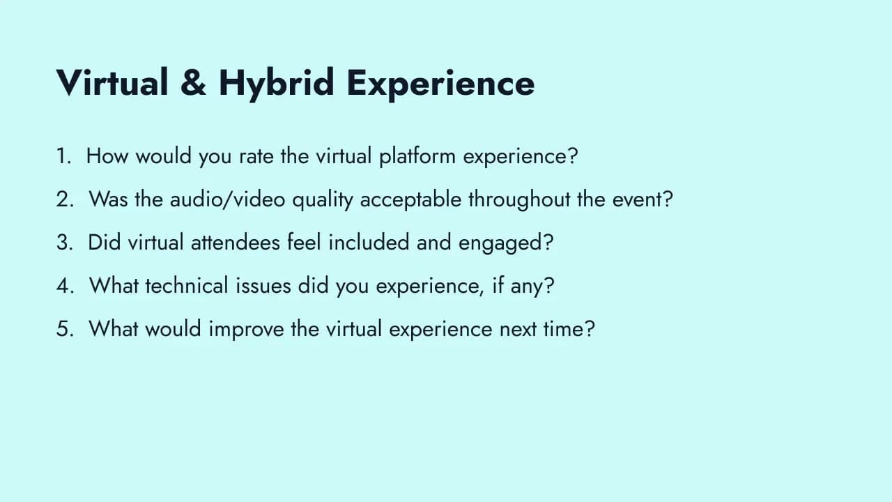 Remote and hybrid work pulse questions
