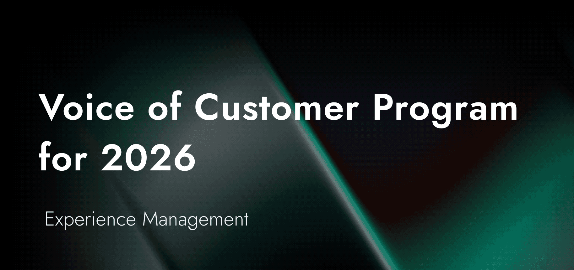 How to build a Voice of Customer program