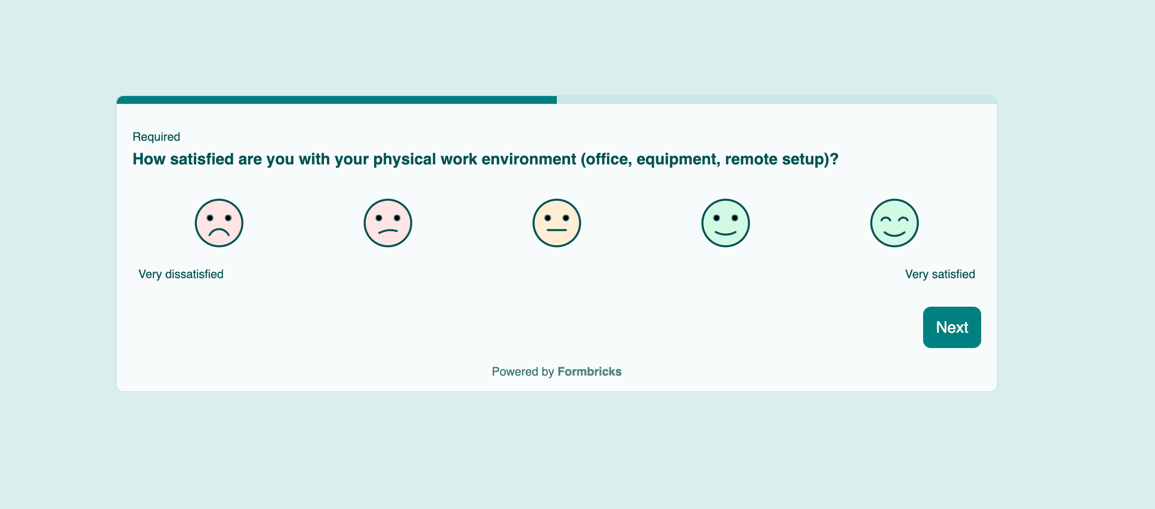 Work environment and conditions survey questions