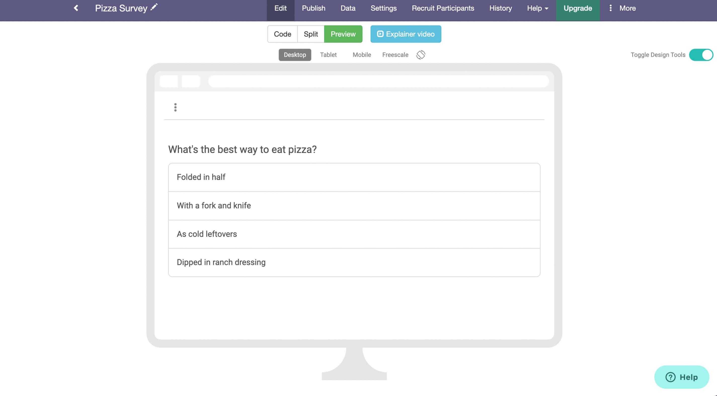 GuidedTrack is a survey tool for academic research and app development and often used as a Qualtrics alternative.