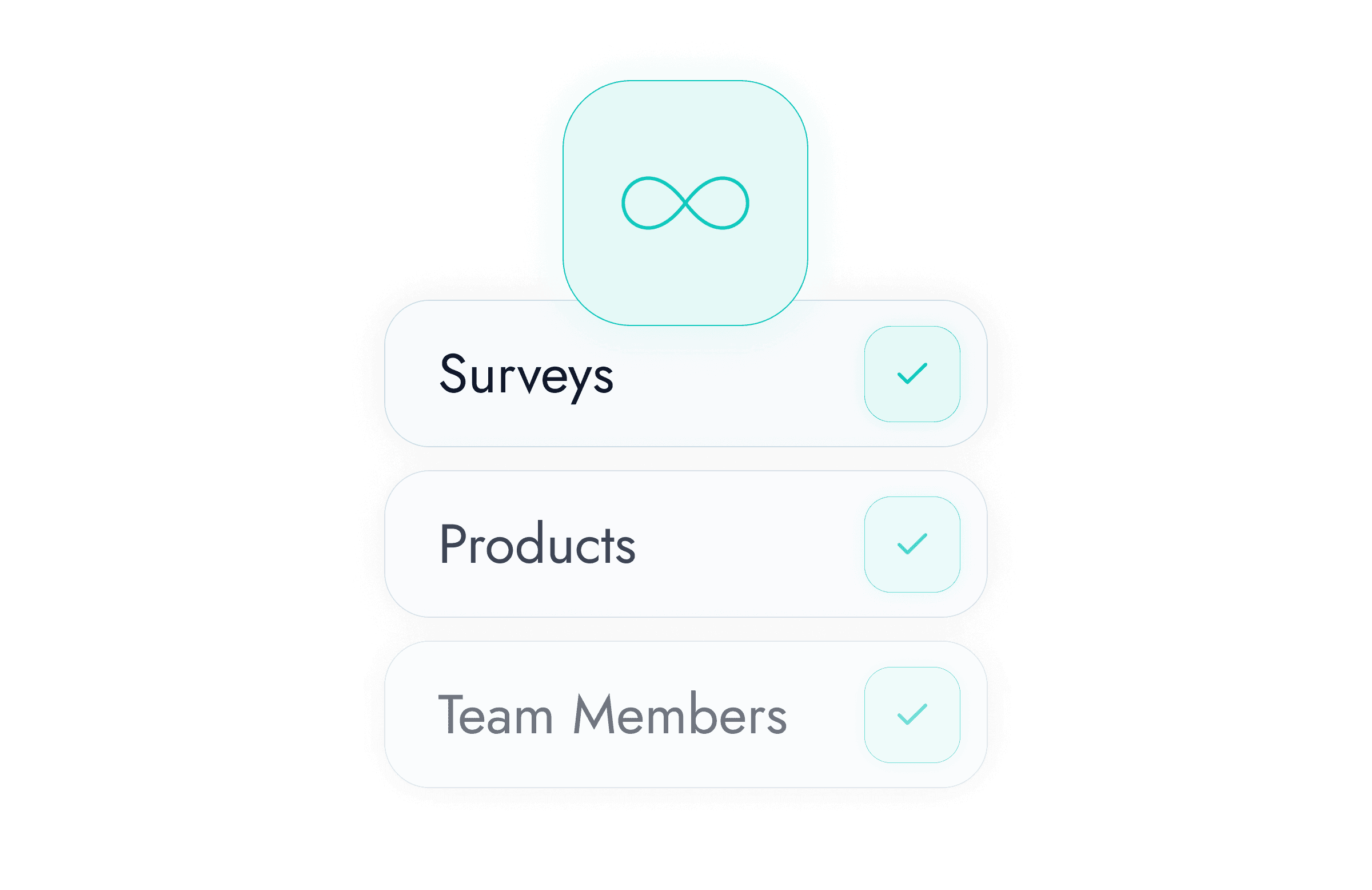 Illustration of embedding Formbricks surveys across multiple mobile apps