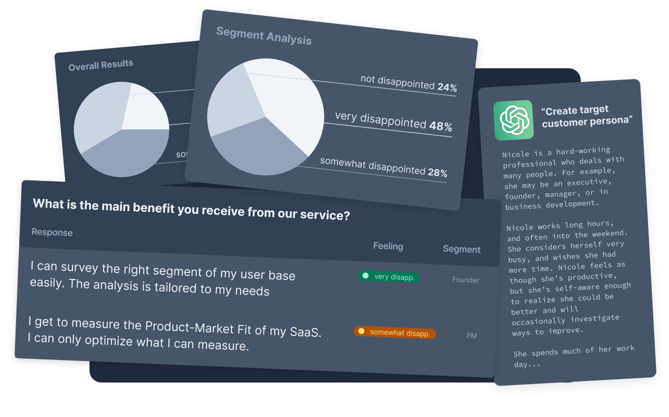 PMF Dashboard Mockup