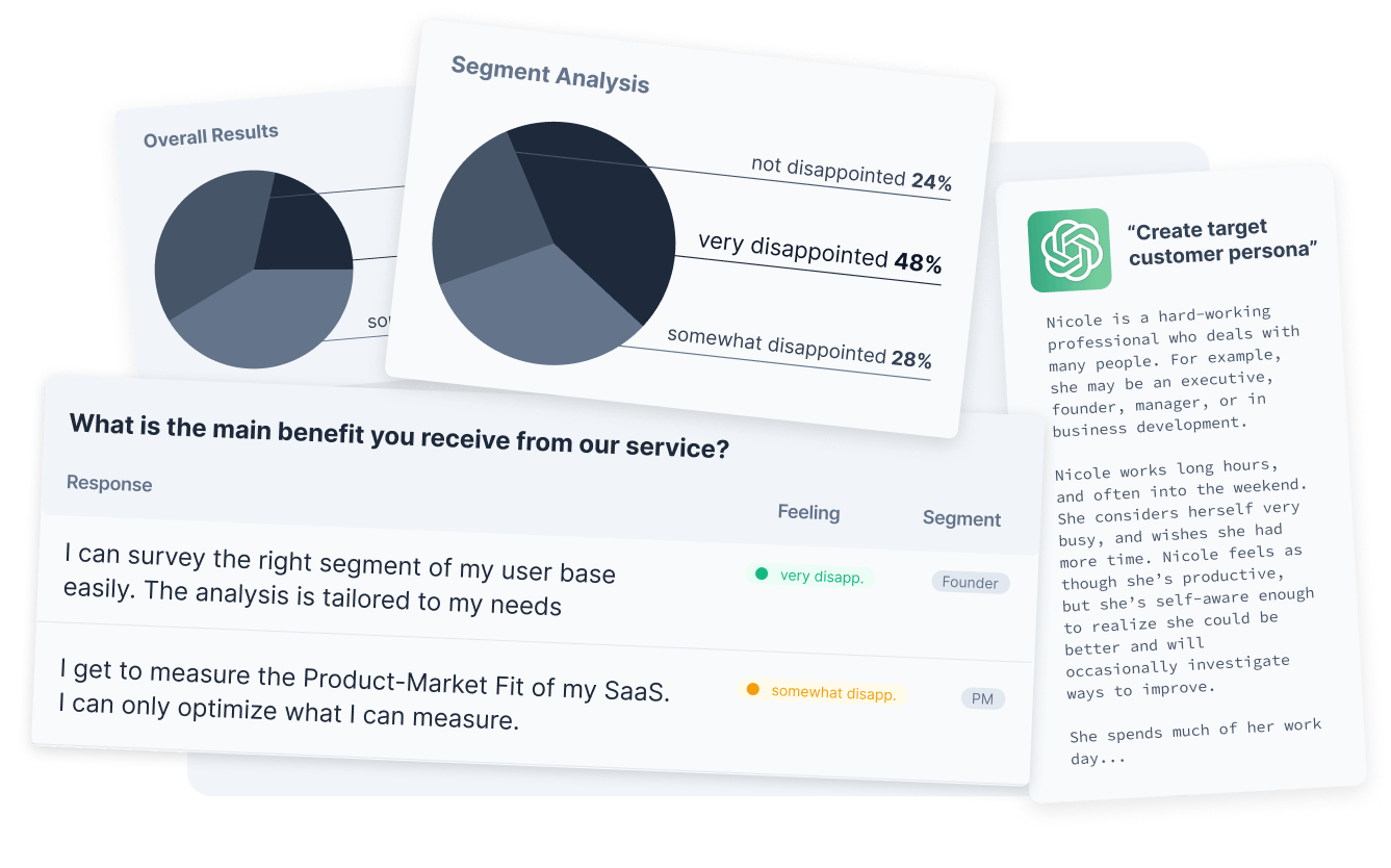 PMF Dashboard Mockup