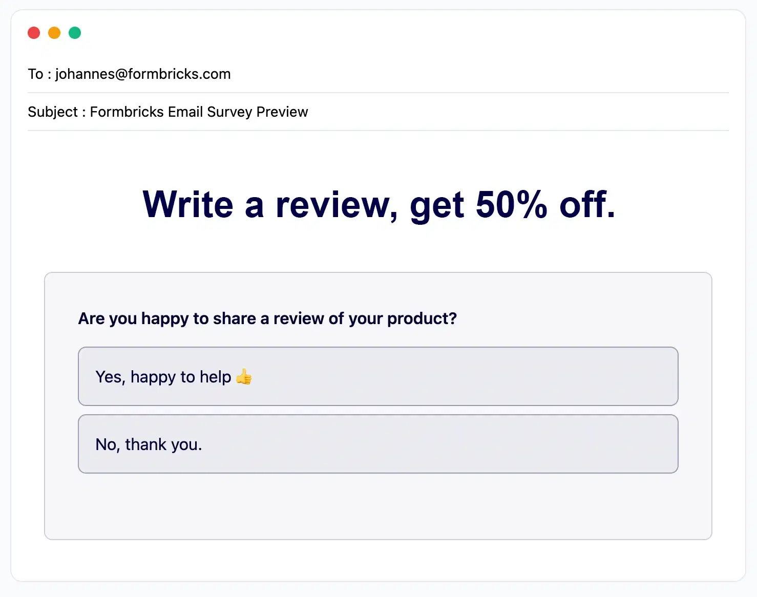 Incentivize Reviews