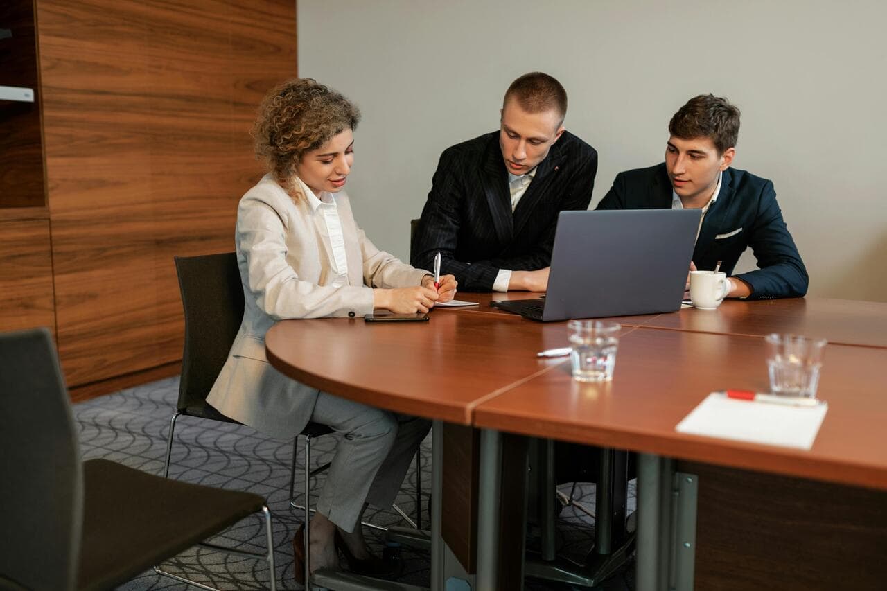 Customer experience experts working together in a professional environment