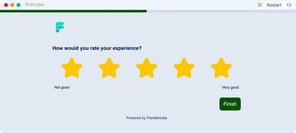 Cardfree surveys