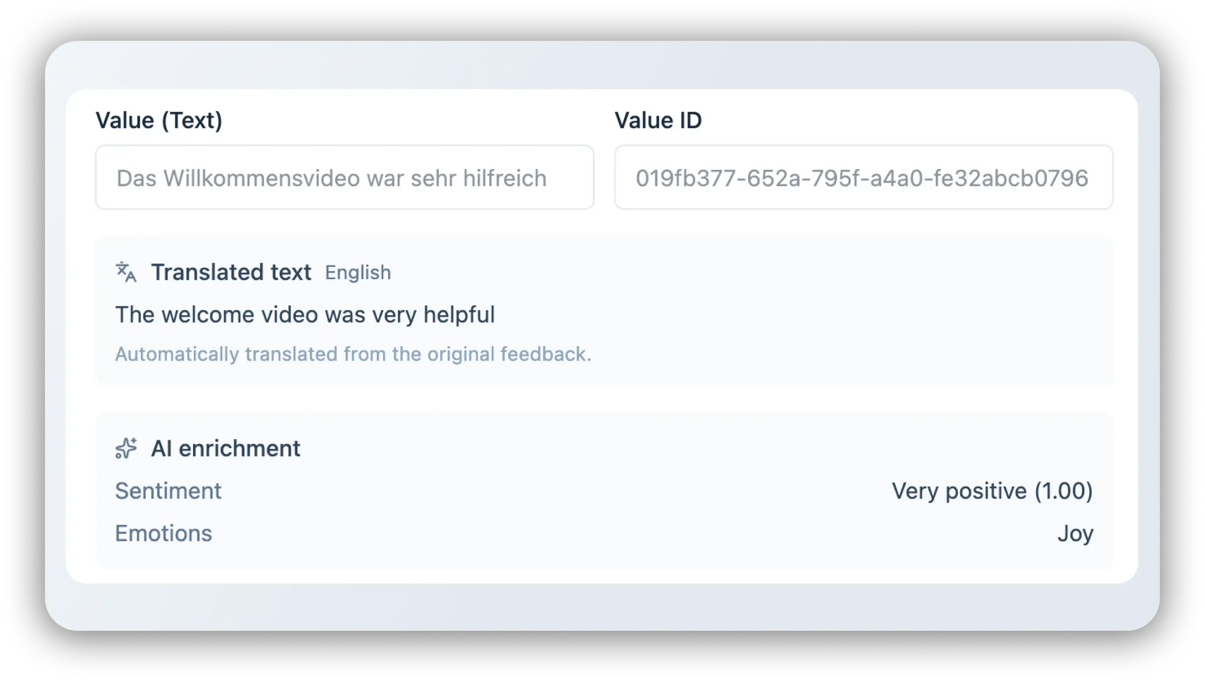 Formbricks multi-language feedback