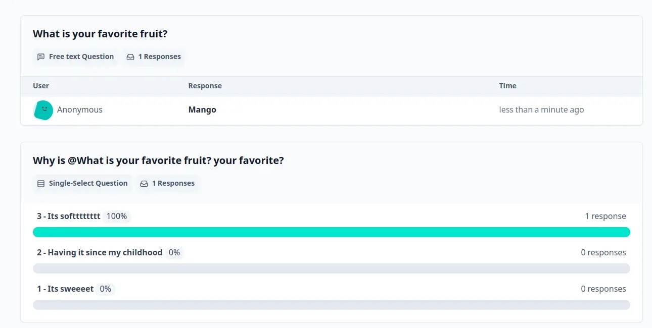 Choose a link survey template